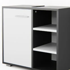 Waschbeckenunterschrank "Perry" Anthrazit/Weiß 60 X 55.6 Cm Vicco 14 Waschbeckenunterschrank "Perry" Anthrazit/Weiß 60 X 55.6 Cm Vicco -Möbel Store m1455 06 ol