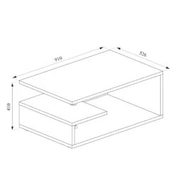 Couchtisch "Guillermo" Weiß 91 X 41 Cm Vicco 10 Couchtisch "Guillermo" Weiß 91 X 41 Cm Vicco -Möbel Store m1490 03 ol