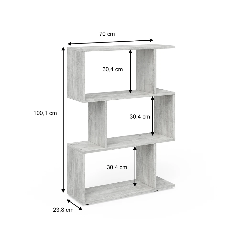 Raumteiler "Levio" Beton 70 X 100 Cm Vicco 5 Raumteiler "Levio" Beton 70 X 100 Cm Vicco – Bild 3