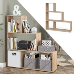 Treppenregal Sonoma 116 X 123 Cm Vicco -Möbel Store m1574 02 ol