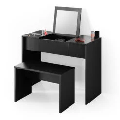 Sitzbank Schwarz 70 Cm Für Schminktisch Vicco -Möbel Store m1621 07 ol