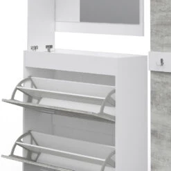 Garderobe "SanRemo" Beton/Weiß X Cm 3 Teile Vicco 15 Garderobe "SanRemo" Beton/Weiß X Cm 3 Teile Vicco -Möbel Store m1786 06 ol