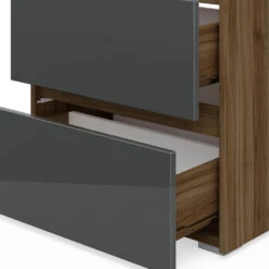 Waschtischunterschrank „Majest" Nussbraun/Anthrazit Hochglanz Vicco -Möbel Store m1800 06 ol