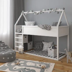 Etagenbett "Pinocchio" Weiß 90x200 Cm Mit Matratze Vitalispa -Möbel Store m1817 m 04 ol