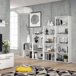 Bücherregal "Easy" Weiß 60 X 190 Cm XXL Vicco -Möbel Store m1833 04 ol