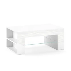 Couchtisch "Stelios" Weiß Hochglanz 100 X 42 Cm Vicco