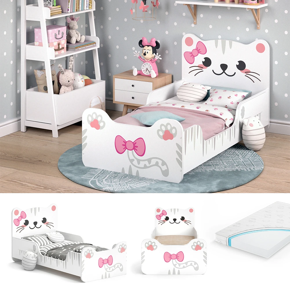 Kinderbett "Izzy" Weiß 80x160 Cm Mit Matratze Vitalispa 4 Kinderbett "Izzy" Weiß 80x160 Cm Mit Matratze Vitalispa – Bild 2