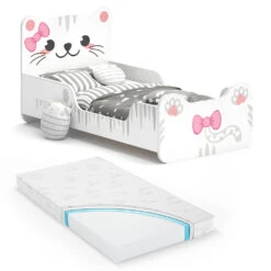 Kinderbett "Izzy" Weiß 80x160 Cm Mit Matratze Vitalispa 15 Kinderbett "Izzy" Weiß 80x160 Cm Mit Matratze Vitalispa -Möbel Store m1964 m 07 ol