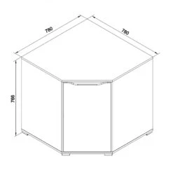 Sideboard "Ruben" Weiß 78 X 77 Cm Vicco -Möbel Store m1973 03 ol