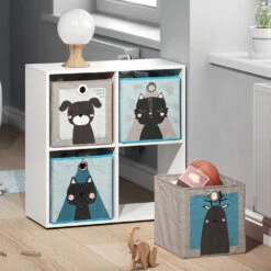 Faltbox 30x30 Grau/Blau 30 X 30 Cm 2er Set Vicco -Möbel Store m2049 05 ol