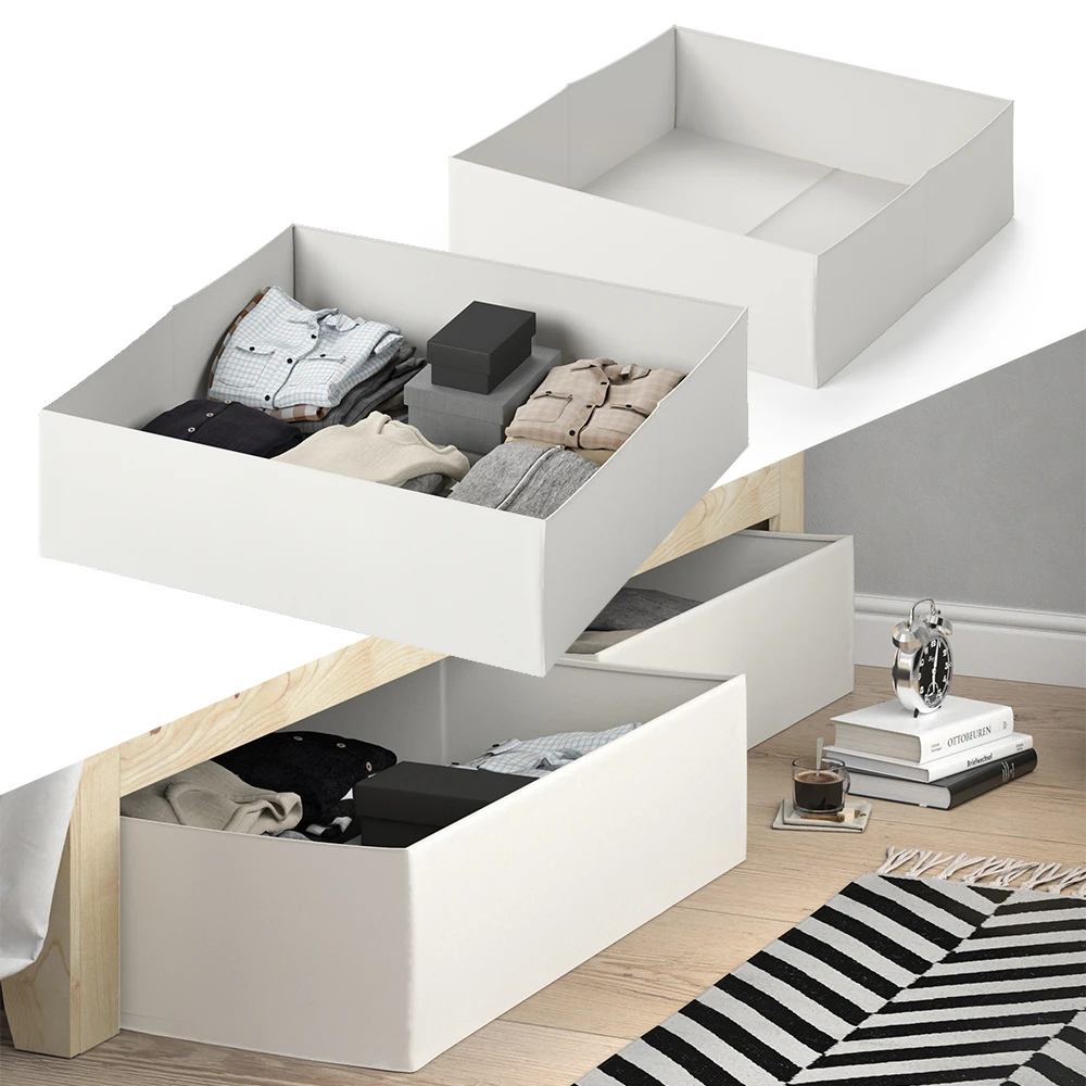 Faltbox Schublade Weiß 99.2 X 93.2 Cm 2er Set Vitalispa 10 Faltbox Schublade Weiß 99.2 X 93.2 Cm 2er Set Vitalispa – Bild 8