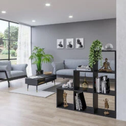 Treppenregal Schwarz 105 X 107.5 Cm Vicco 13 Treppenregal Schwarz 105 X 107.5 Cm Vicco -Möbel Store m2056 04 ol