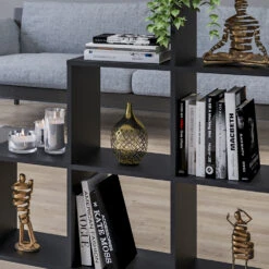 Treppenregal Schwarz 105 X 107.5 Cm Vicco 14 Treppenregal Schwarz 105 X 107.5 Cm Vicco -Möbel Store m2056 05 ol