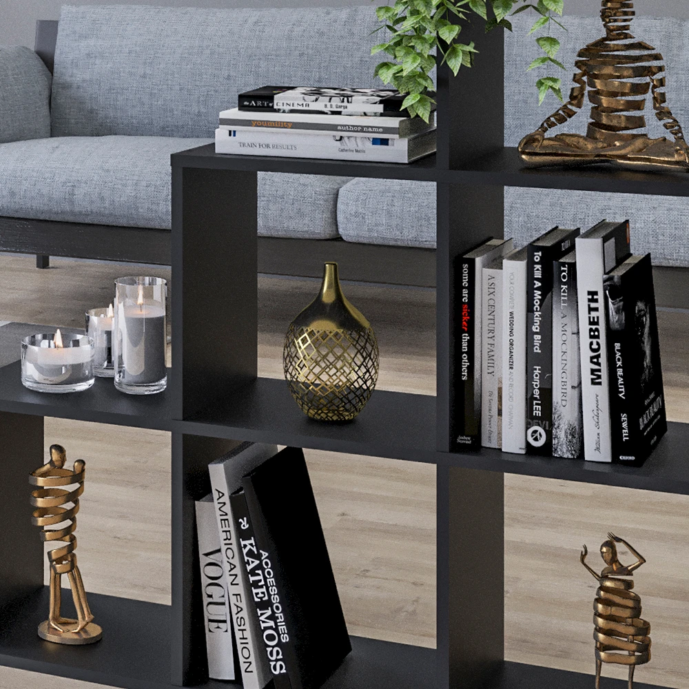 Treppenregal Schwarz 105 X 107.5 Cm Vicco 7 Treppenregal Schwarz 105 X 107.5 Cm Vicco – Bild 5