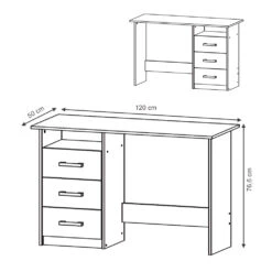 Schreibtisch "Meiko" Sonoma 120 X 50 Cm Vicco -Möbel Store m2160 03 ol