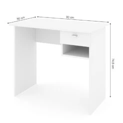 Schreibtisch "Colin" Weiß 90 X 50 Cm Vicco -Möbel Store m2166 03 ol