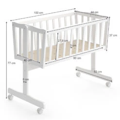 Babybett Weiß Vitalispa -Möbel Store m2284 03