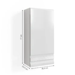 Badschrank "Freddy" Weiß Hochglanz 36 X 77 Cm Vicco 12 Badschrank "Freddy" Weiß Hochglanz 36 X 77 Cm Vicco -Möbel Store m2299 03 ol 1