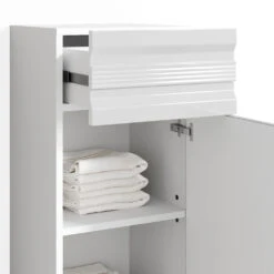 Midischrank "Freddy" Weiß Hochglanz 36 X 79 Cm Vicco -Möbel Store m2299 06 ol