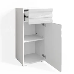 Midischrank "Freddy" Weiß Hochglanz 36 X 79 Cm Vicco -Möbel Store m2299 07 ol