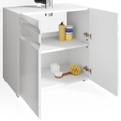 Waschbeckenunterschrank "Freddy" Weiß Hochglanz 60 X 56 Cm Vicco -Möbel Store m2300 06 ol