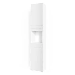Badschrank "Freddy" Weiß Hochglanz 36 X 190.5 Cm Vicco