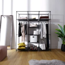 DIY Kleiderschrank XXL 150 X 175 X 45 Cm Schwarz Vicco -Möbel Store m2373 04 ol