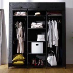 DIY Kleiderschrank XXL 150 X 175 X 45 Cm Schwarz Vicco -Möbel Store m2373 05 ol