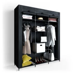 DIY Kleiderschrank XXL 150 X 175 X 45 Cm Schwarz Vicco -Möbel Store m2373 07 ol
