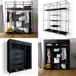 DIY Kleiderschrank XXL 150 X 175 X 45 Cm Schwarz Vicco -Möbel Store m2373 08 ol