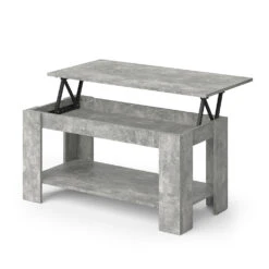 Couchtisch "Lorenz" Beton 100 X 50 Cm Mit Liftfunktion Vicco