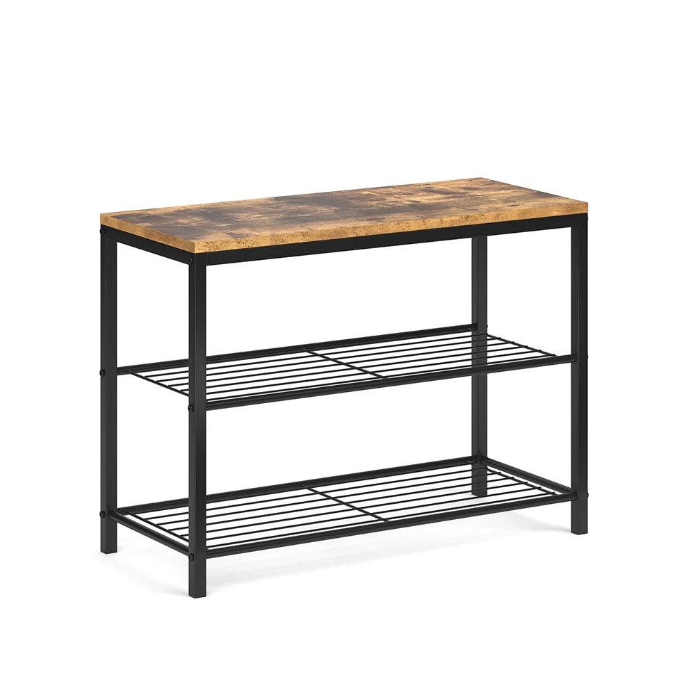 Schuhbank "Fyrk" Eiche Rustikal/Schwarz 70 X 51.5 Cm Vicco 3 Schuhbank "Fyrk" Eiche Rustikal/Schwarz 70 X 51.5 Cm Vicco