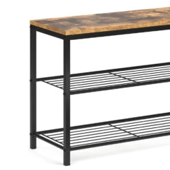 Schuhbank "Fyrk" Eiche Rustikal/Schwarz 70 X 51.5 Cm Vicco 14 Schuhbank "Fyrk" Eiche Rustikal/Schwarz 70 X 51.5 Cm Vicco -Möbel Store m2512 06 ol