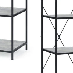 Raumteiler "Fyrk" Beton/Schwarz 40 X 174 Cm Vicco -Möbel Store m2514 06 new ol