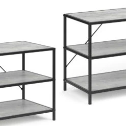 Lowboard "Fyrk" Beton/Schwarz 120 X 53 Cm Vicco -Möbel Store m2515 06 ol