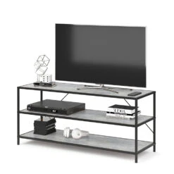 Lowboard "Fyrk" Beton/Schwarz 120 X 53 Cm Vicco -Möbel Store m2515 07 ol