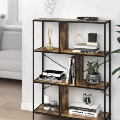 Raumteiler "Fyrk" Eiche Rustikal/Schwarz 80 X 113 Cm Vicco -Möbel Store m2519 05 ol