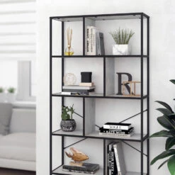 Raumteiler "Fyrk" Beton/Schwarz 80 X 180 Cm Vicco -Möbel Store m2521 05 ol