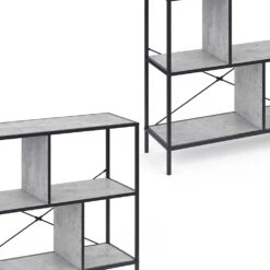 Raumteiler "Fyrk" Beton/Schwarz 80 X 79 Cm Vicco -Möbel Store m2524 06 ol