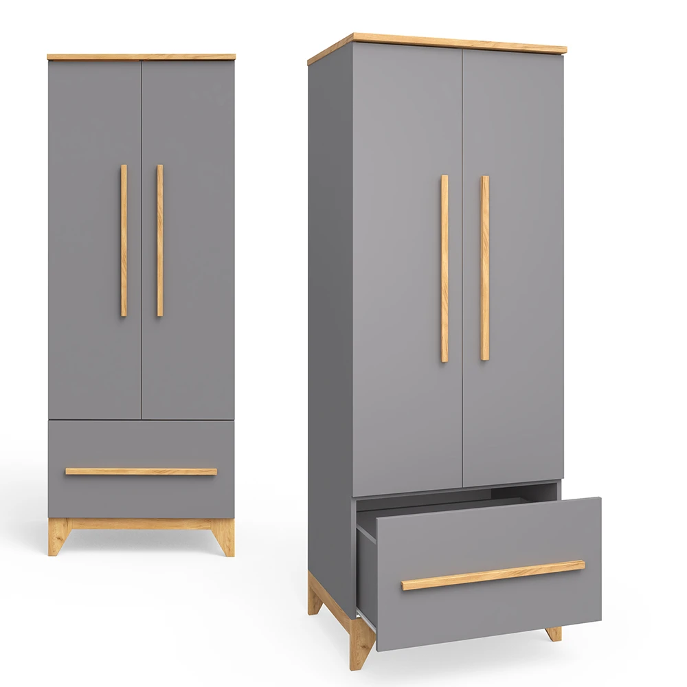 Kinderkleiderschrank "Malia" Anthrazit 70 X 187 Cm Vitalispa 9 Kinderkleiderschrank "Malia" Anthrazit 70 X 187 Cm Vitalispa – Bild 7