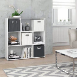 Raumteiler "Nove" Weiß 104 X 108 Cm 7 Fächer Vicco -Möbel Store m2600 04 ol