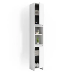 Badschrank "Emma" Weiß 30 X 190 Cm Vicco 16 Badschrank "Emma" Weiß 30 X 190 Cm Vicco -Möbel Store m2613 07 ol