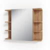 Bad Spiegelschrank "Fynn" Eiche/Anthrazit 80 X 64 Cm Vicco -Möbel Store m2622 01 ol