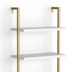 Leiterregal "Ava" Weiß/Gold 60 X 183 Cm Vicco -Möbel Store m2636 06 ol