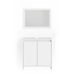 Badmöbel Set "Emma" Weiß 2 Teile Vicco