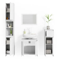 Badmöbel Set "Emma" Weiß 4 Teile Vicco -Möbel Store m2657 07 ol