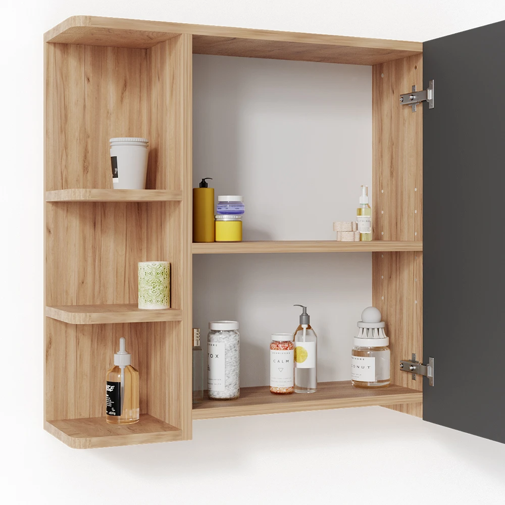 Badmöbel Set "Fynn" Eiche/Anthrazit 2 Teile Vicco 8 Badmöbel Set "Fynn" Eiche/Anthrazit 2 Teile Vicco – Bild 6