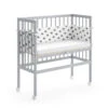 Beistellbett "Sophie" Grau 40 X 90 Cm 1 Seitenschiene Vitalispa