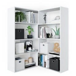 Eckregal "Laine" Weiß 170 X 142 Cm Vicco -Möbel Store m2696 07 ol