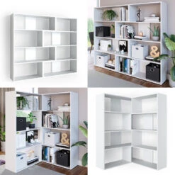 Eckregal "Laine" Weiß 170 X 142 Cm Vicco -Möbel Store m2696 08 ol